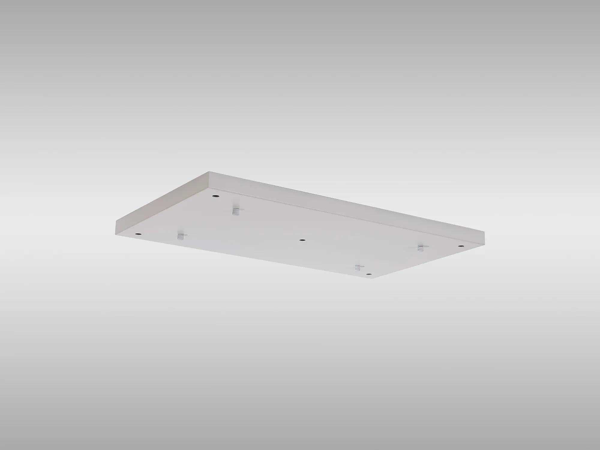 Hayes 5 Hole 550mm x 320mm Linear Rectangle Ceiling Plate White D0887WH  Deco Hayes White